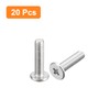 sourcing map M3-0.5 x 12 mm Pack of 20 Flat