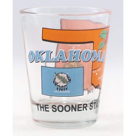Oklahoma The Sooner State All-American Collection Shot Glass