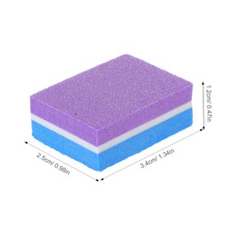 IWOWHERO Set of 50 Nail Art Sponges Nail Buffer Blocks Manicure Tools Portable Manicure Art Supplies