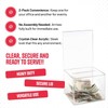 Acrylic Charity Donation Ballot box Fundraising Coin collection Tip box