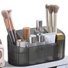 2 Pack Plastic Makeup Brush Organizer, Cosmetic Storage Holder, Clear