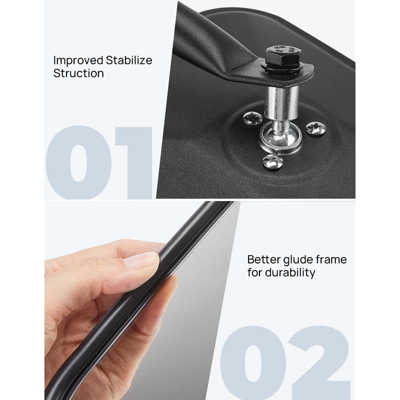 JOYTUTUS Mirrors Doors Off Compatible with Wrangler TJ JK JKU