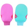 Beavorty Exfoliating Gloves for Shower Bath 2 Pieces Body Scrubber
