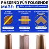 MÖBELHELD® Chair Leg Caps - [100% Transparent] Pack of 32
