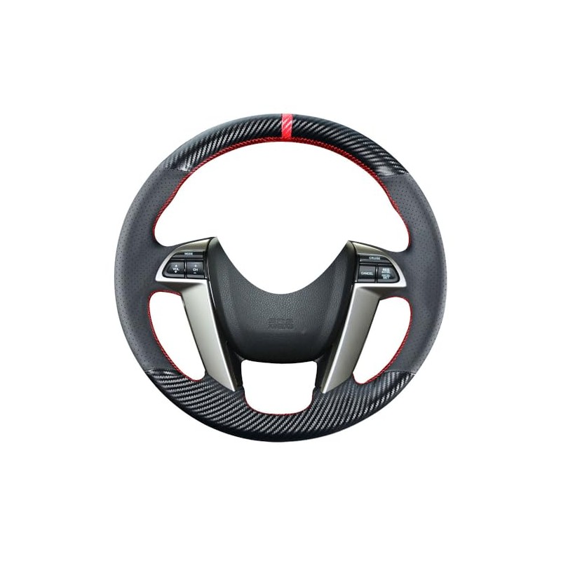 Kivnto DIY Carbon Fiber Steering Wheel Covers for Honda 8th