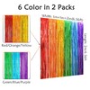Rainbow Foil Fringe Curtains, 2 Pack Rainbow Party Decorations 1