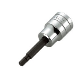 Kyoto Machine Tools (KTC) BT406L 1/2 inch (12.7 mm) Long Hexagon Bit Socket, 0.2 inch (6 mm)