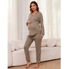 Becotal Womens Pajama Sets Waffle Knit 2 Piece Lounge Sets