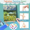 4 Pack 8x10 Inch Canvas and Easel Set, Sip and