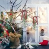 GEEHUA 2 Pcs Christmas Mistletoe Decor, Xmas Mistletoe Hanging Ornament