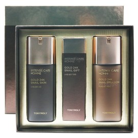 Tony Moly Intense Care Gold 24K Snail Homme 2-piece set / 토니모리 인텐스 케어 골드24K 스네일 옴므 2종 세트
