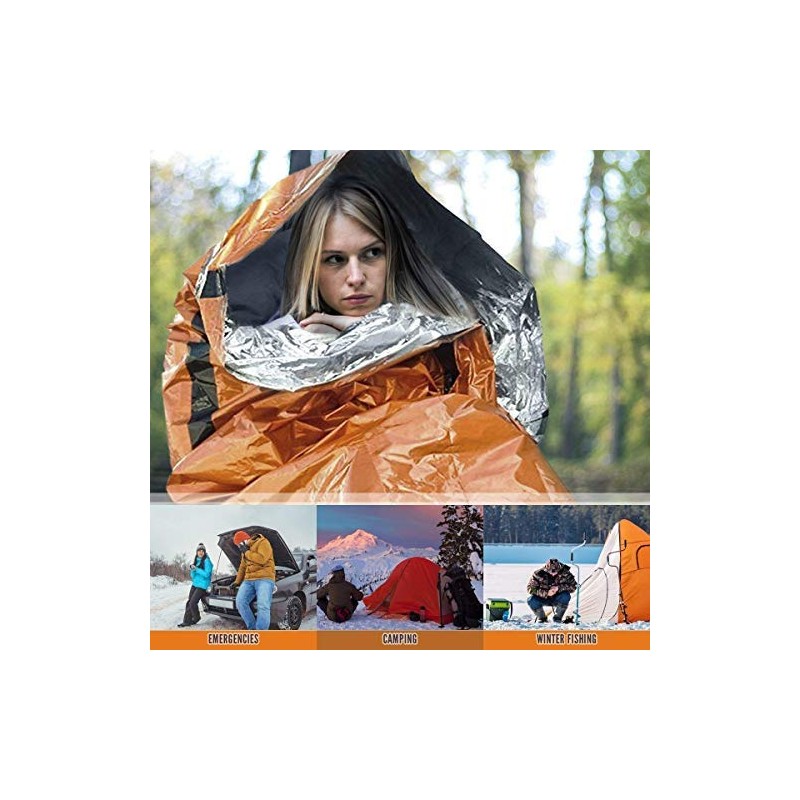 Bramble - 2 Premium Emergency Thermal Survival Weatherproof Sleeping/Bivvy Bags