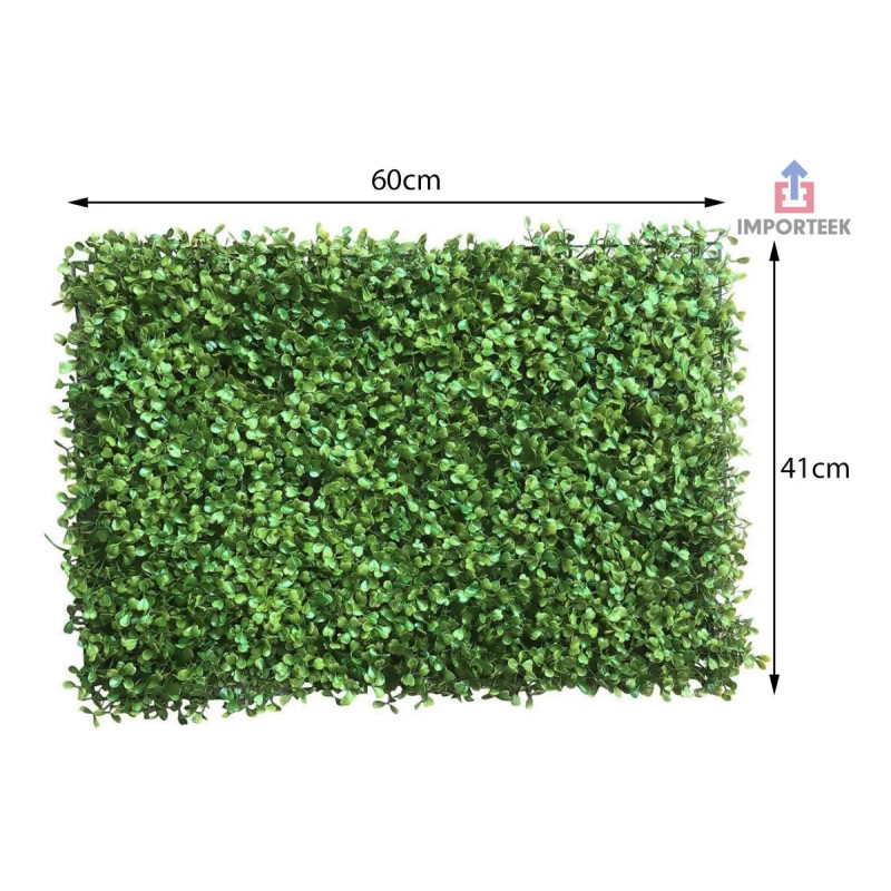 Importeek 15pz Muro Verde Follaje Pared Artificial Sintetico 60x40cm