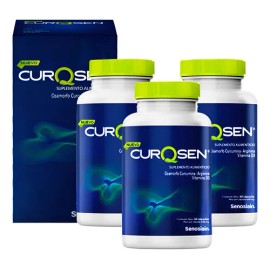 Suplemento Alimenticio Curqsen 60 Cápsulas C/u Pack 3 Sin Sabor