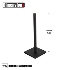 JQK Toilet Paper Storage Stand Oil Rubbed Bronze, 304 Stainless Steel Tissue Reserve Holder Square 3/4 Rolls Dispenser for Bathroom, TPS240-ORB