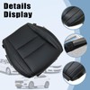SecosAutoparts Front Passenger Side Bottom Non-Perforated Leather Replacement Seat Cover