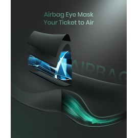 Restnature Eye Mask - 100% Blackout Sleep Eye Mask with Adaptive Air Cushion, 3D-Scanned Fit, 28g Ultra-Light, Zero Pressure, Washable, Adjustable Strap for Travel Sleep Nap, Gift for Men & Women