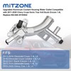 MITZONE Upgraded Aluminum Coolant Housing Water Outlet Compatible with 2011-2020