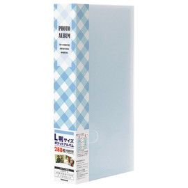Nakabayashi PHE1288A-B Pocket Album Photo Holder Large Size 288 Sheets Checked Blue