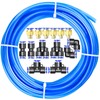 ERGAOBOY Blue 10M Polyurethane PU Air Hose Pipe Kit, 4mm