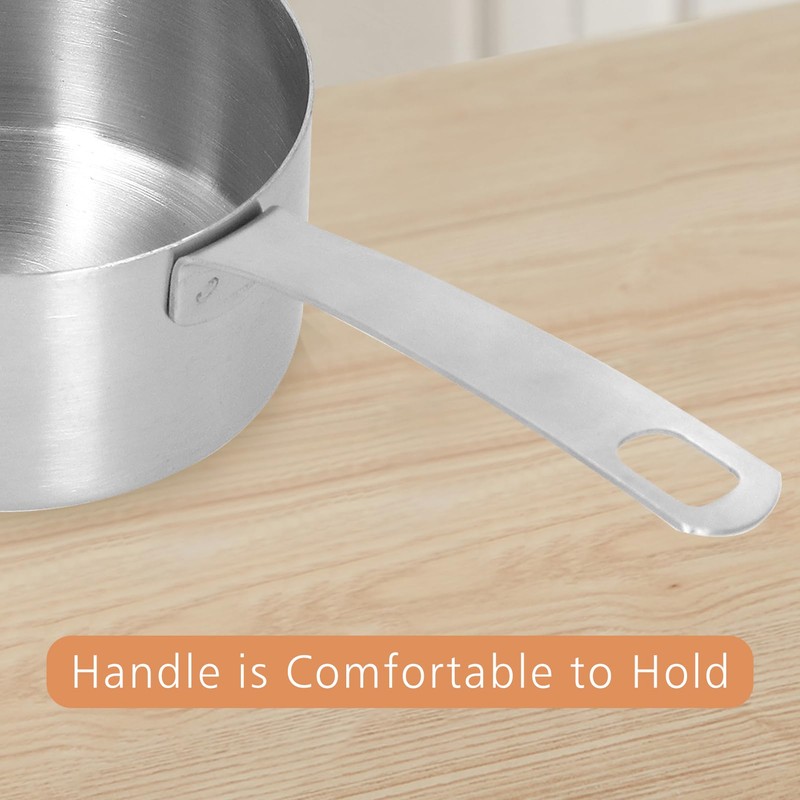 Stainless Steel Measuring Cup Square Handle Measuring Spoon with Scale