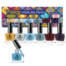 6 x Luxury 6 Assorted Pearl Fancy Colours Gift Box High Quality