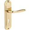 Designer Levers - Mocho Round Plate Lever Door Handle -