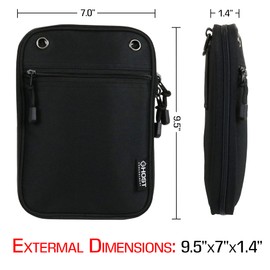 Ghost Concealment Concealed Pistol Pouch Fanny Pack Gun Holster with Shoulder Strap and Belt Loops Gun Holders with Zipper Pockets & Custom Carry Options Black Pistol Holster