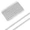 FINGERINSPIRE 11Yards/10m Silver Metallic Braid Trim by The Yard 10mm