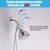 Metal Shower Diverter Valve with Hand Shower Holder, Full Flow