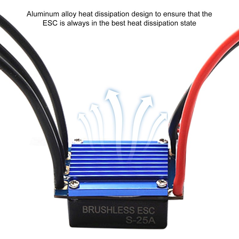 2435 3300KV Brushless Motor and 25A ESC 2.2KG Servo Programming