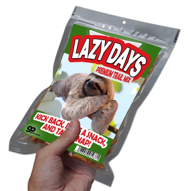 Lazy Days Trail Mix - Funny Sloth Snack Mix for