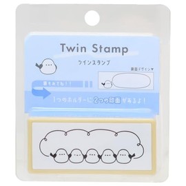 [Hanko] Twin Stamp/Shimaenaga Kamio Japan Stamp Notebook Decor Penetrating Stamp Cute Goods Mail Order