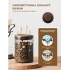 Tourdeus Airtight Coffee Bean Storage Canister – 7 oz Borosilicate