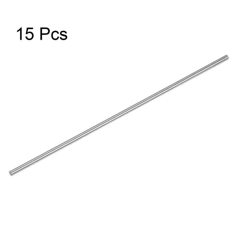 sourcing map 15 Pieces Round Rods 1.9mm x 100mm High