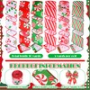 Yuefunny 10 Rolls Christmas Ribbon Including 4 Rolls Mesh Ribbon