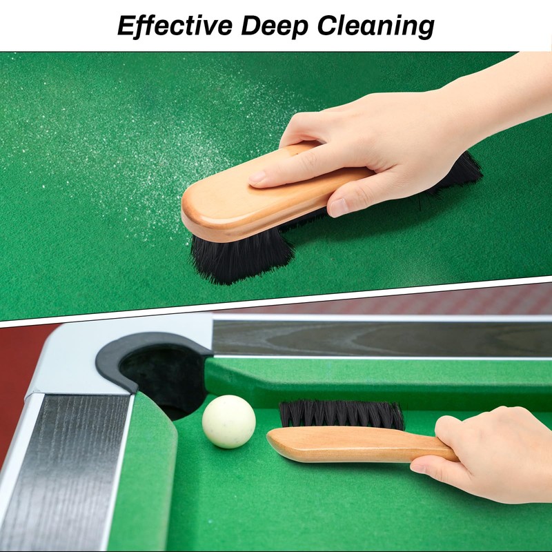 Windspeed 4+1 Pool Table Brush Set, Wood Billiards Pool Table