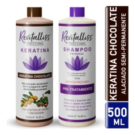 Tratamiento Keratina Brasileña Alaciado Permanente Kit 500