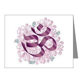Truly Teague Note Card Hindu Om Omkara Aum Meditation Symbol