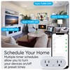 JONATHAN Y PLG1002A Smart Dual Plug, Alexa, Google Home Assistant