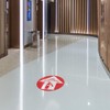 Fire Extinguisher Floor Decals Red Anti-Slip Round Shape J Business