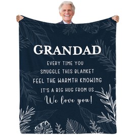 Yasrlvun Grandad Gifts Grandad Blanket 50"x60" for Grandfather Presents for Grandpa Best Grandpa Gifts for Christmas Thanksgiving Grampy Present
