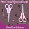 YIKTUNQ Kids Scissors with cm Scale, 2 Pcs 13 cm