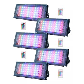 Importeek 5pz Reflector Lampara Led Rgb Iluminacion Color 30w Control