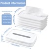 Realand Silicone Foldable Tissue Box Cover- Cute Tissue Box Holder
