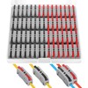 60 pcs XHF Black&Red Conductor Compact Connectors Lever Connectors Nuts,