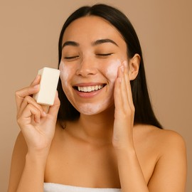 Relumins Original Tea Tree Soap Bar for Acne-Prone and Oily Skin – 120g Deep Cleansing Face & Body Bar with Tea Tree and Vitamin E – Helps Remove Impurities and Refresh Skin