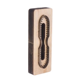 HARFINGTON Leather Cutting Die 4.3"x0.9"x0.6" Leather Metal Die Cutter Strap Head Stainless Steel Cutting Template Wooden Stamping Punching Tool for DIY Leather Crafts Making