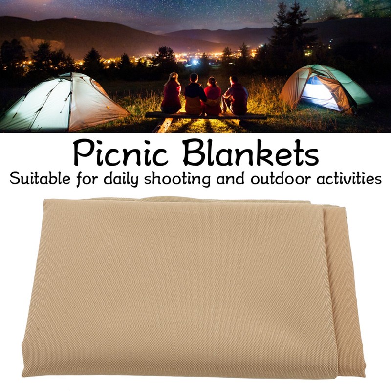 Beach Mat Portable Waterproof 900D Nylon Fabric Metal Holes Soft
