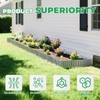 HIRALIY Corrugated Metal Silver Garden Edging 6" x 20Ft, Landscape